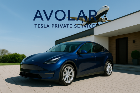Tesla Azul Marino con Rines de Aluminio AVOLAR